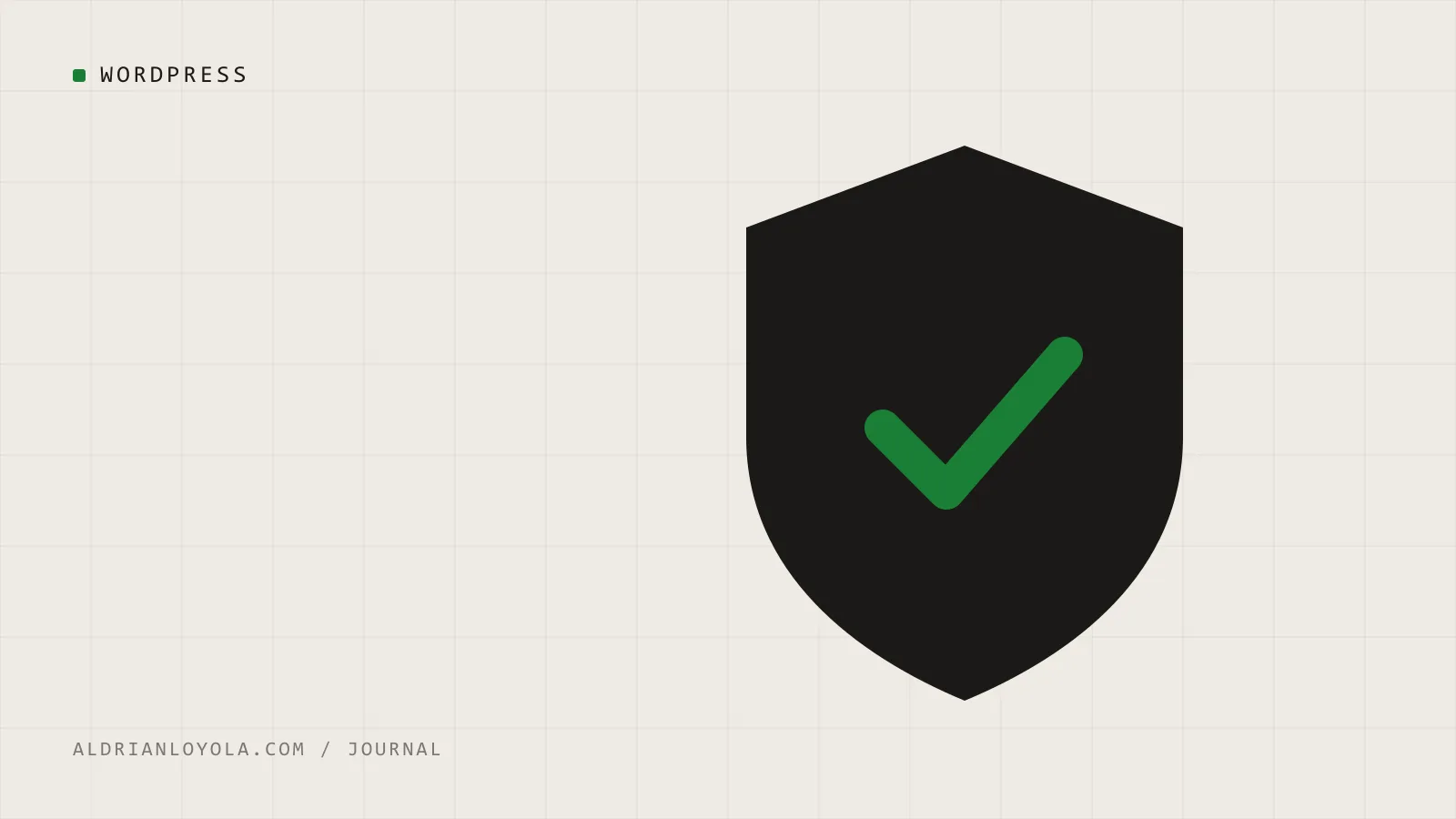 Abstract illustration of a shield with a check mark