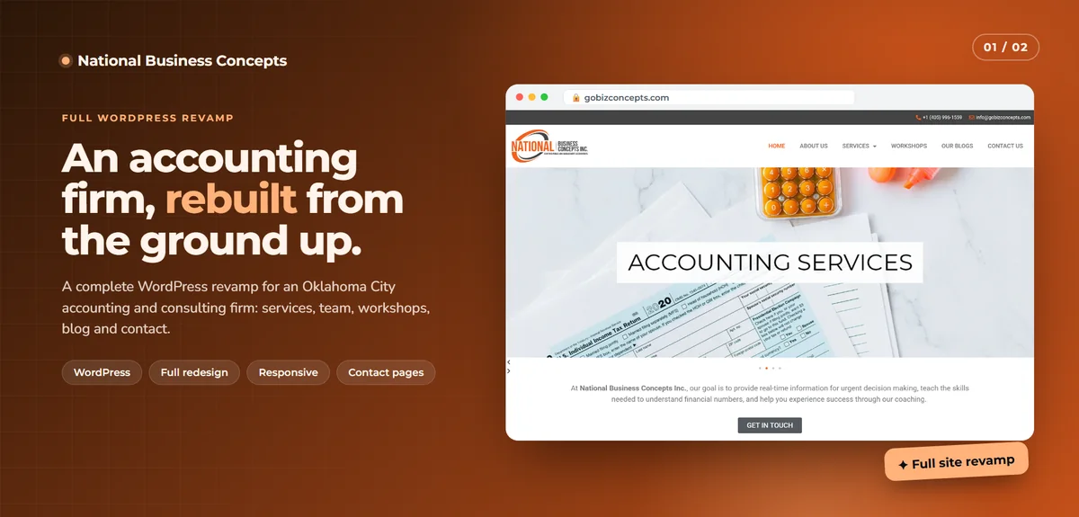 National Business Concepts accounting firm website